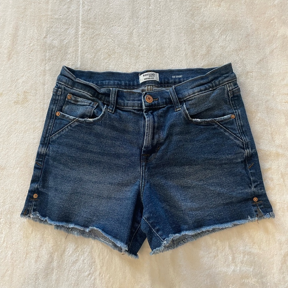 Kensie Dark Blue Jean Shorts